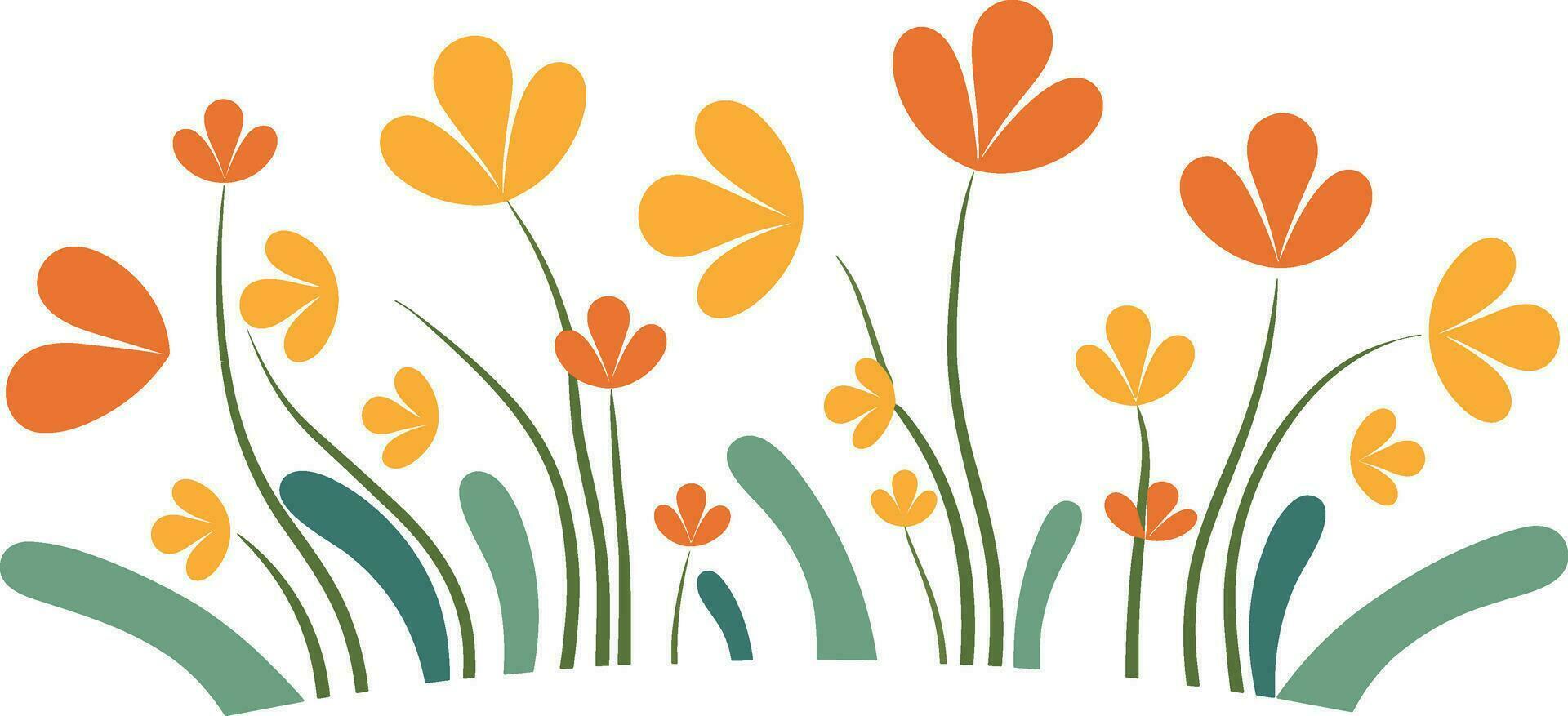 flower design illustration for logo, wall art, sticker and printing. vector