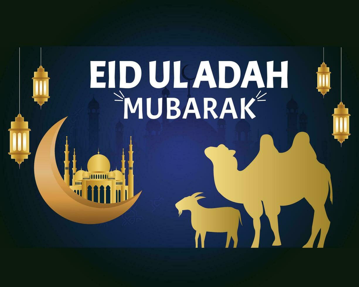 diseño de plantilla de eid mubarak vector