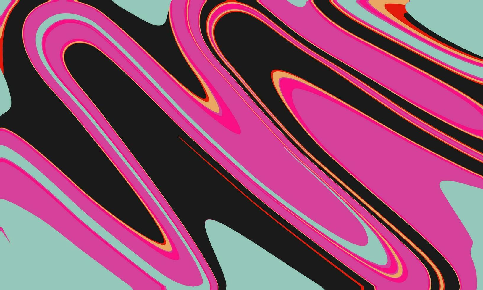 Abstract liquid retro background. Dynamic vibrant wavy gradient marble. Abstract psychedelic background. Vector illustration