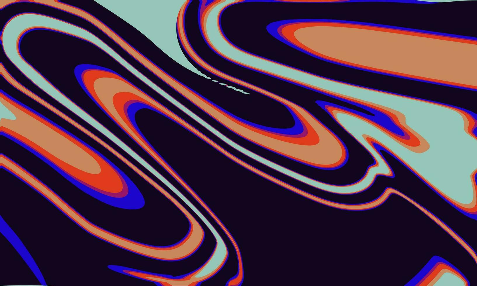 Abstract wavy background. Retrto vintage design. Vibrant holographic background. Vector illustration