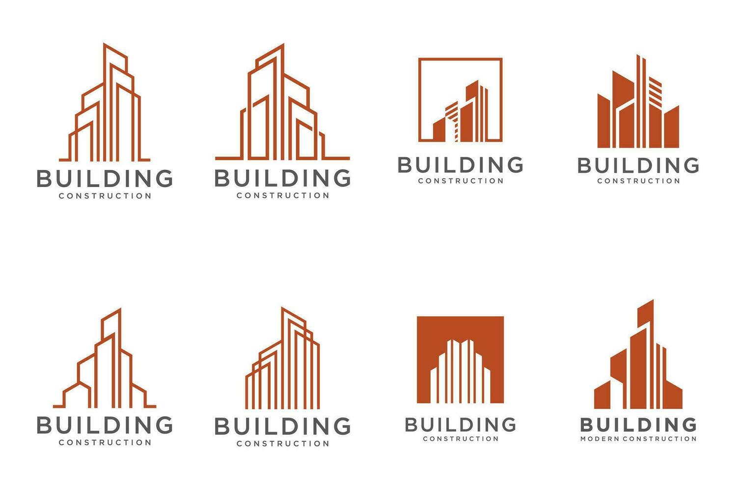 set of real estate logo design and templates vector