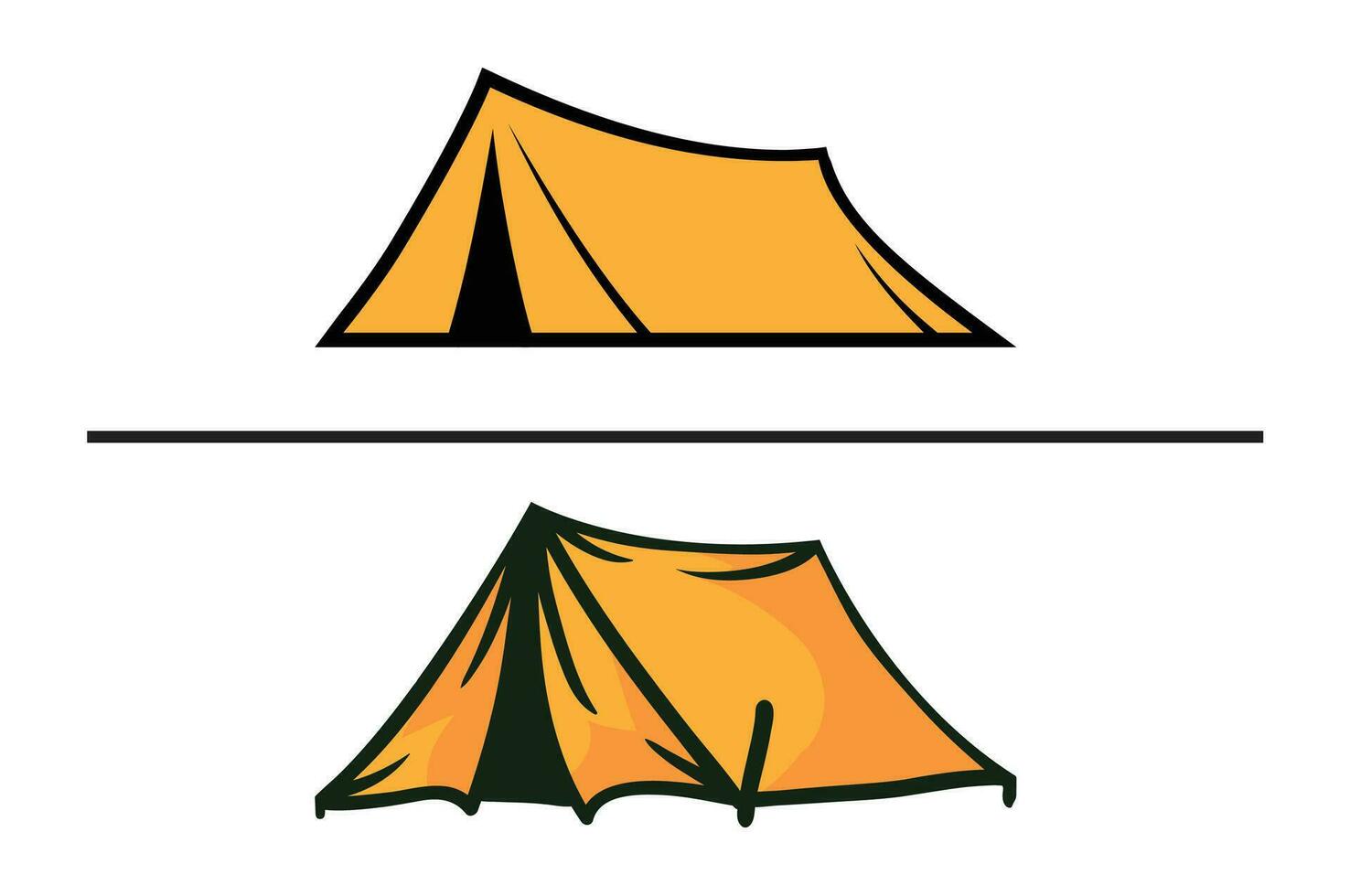 2 camps graphics vector art