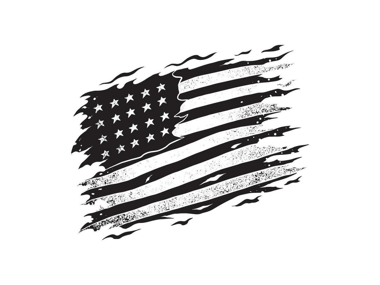 wild nasty american flag vector