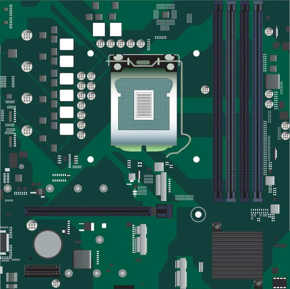 Background motherboard in vector. Abstract vector