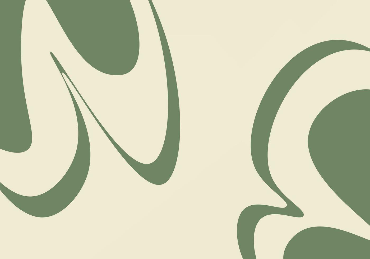 abstract green wavy background. Organic natural bahaus boho background. Vector illustration