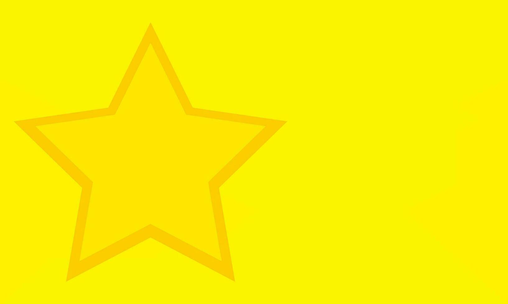 yellow background with golder star. Vector illustration