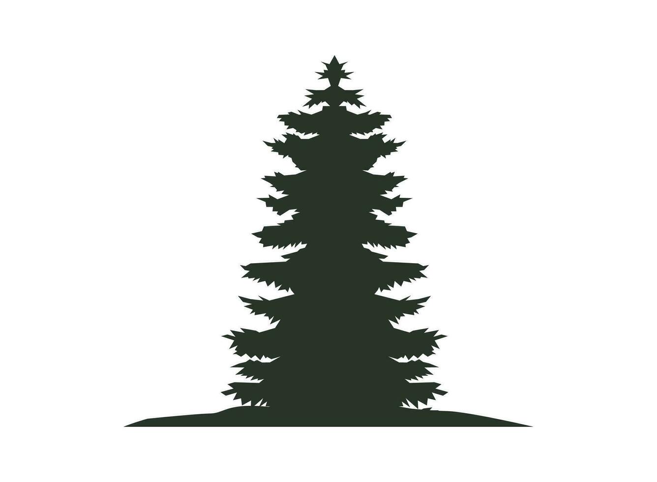 pine tree silhouette vector art and illustration