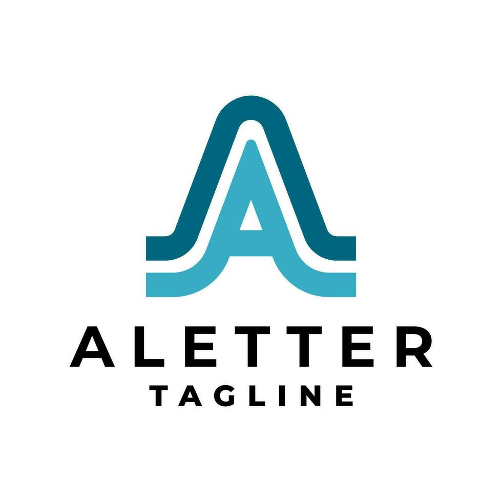 letter A logo. modern logotype for any business. alphabet logo design vector template.