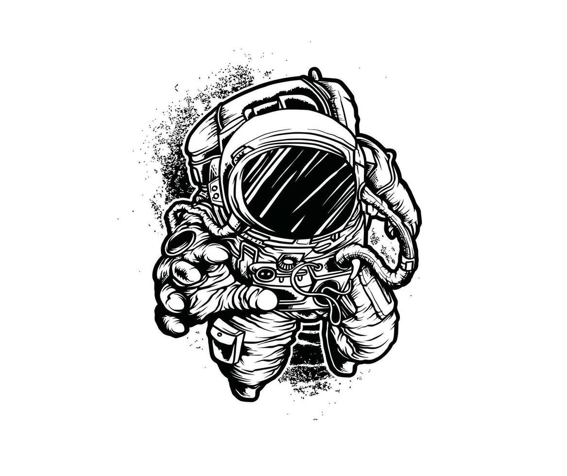Astronout T Shirt Design For Your Brand or Company vector