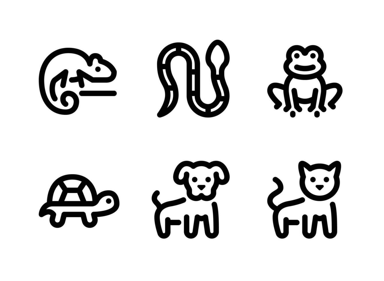 Simple Set of Pets Shop Vector Line Icons