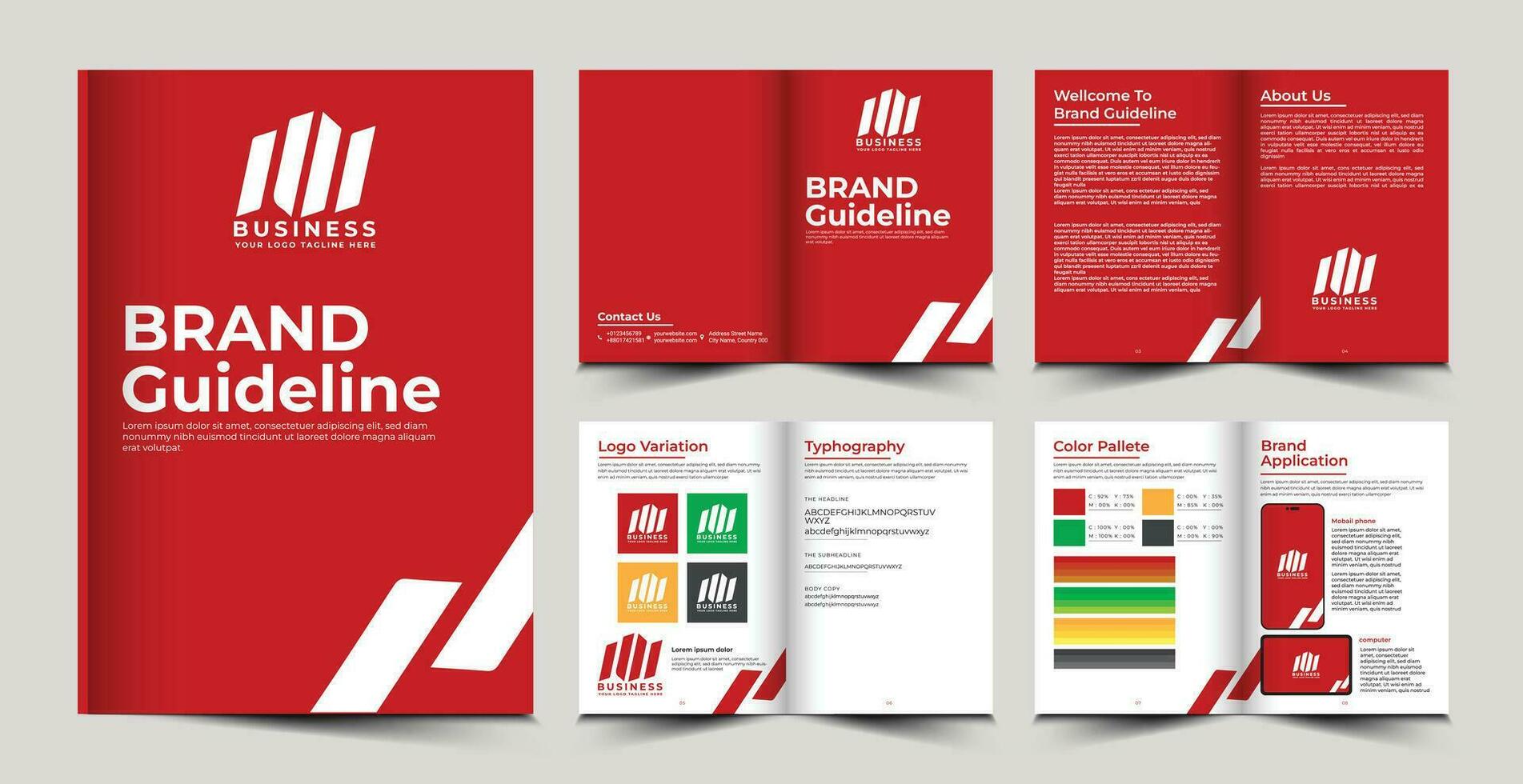 Brand guideline design. vector
