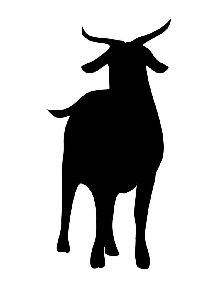 cow goat silhouette eid adha illustration vector