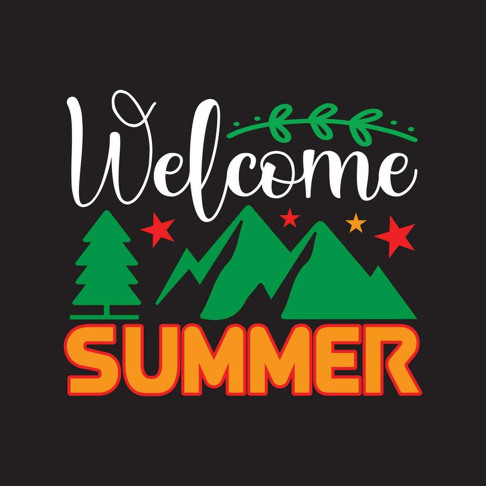 summer t shirt design vector