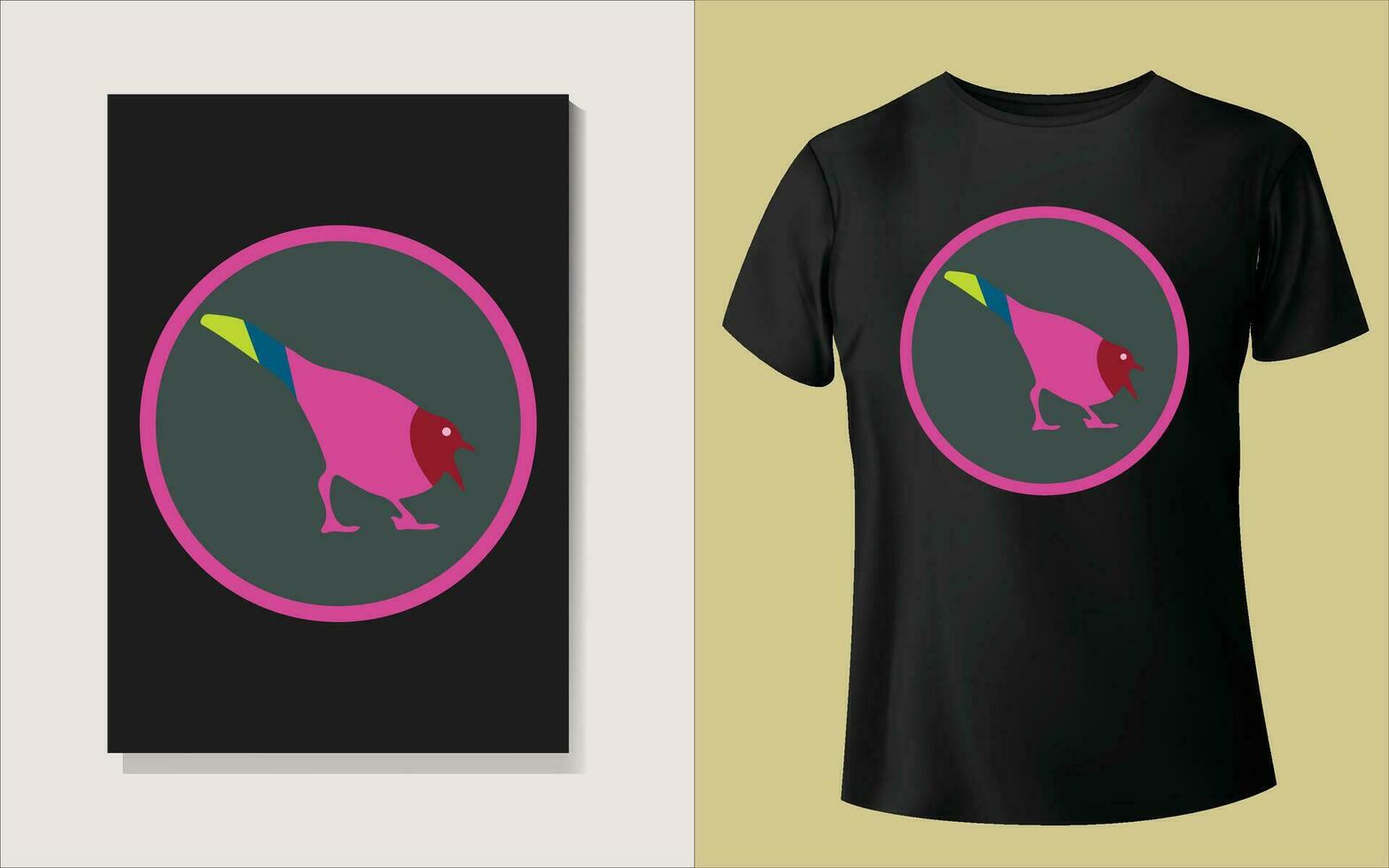 Multiple color Tee shirt design vector