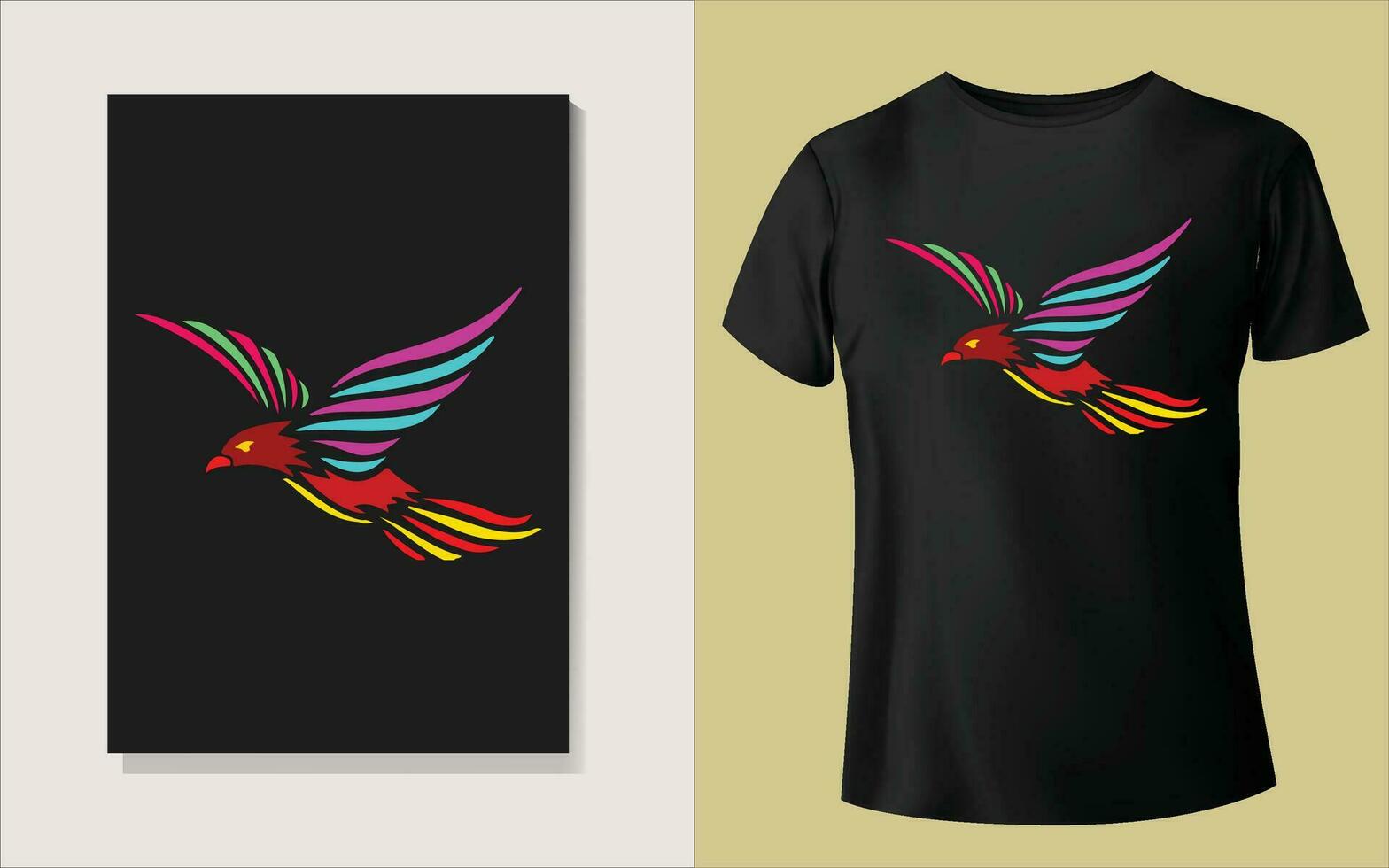 Multiple color Tee shirt design vector