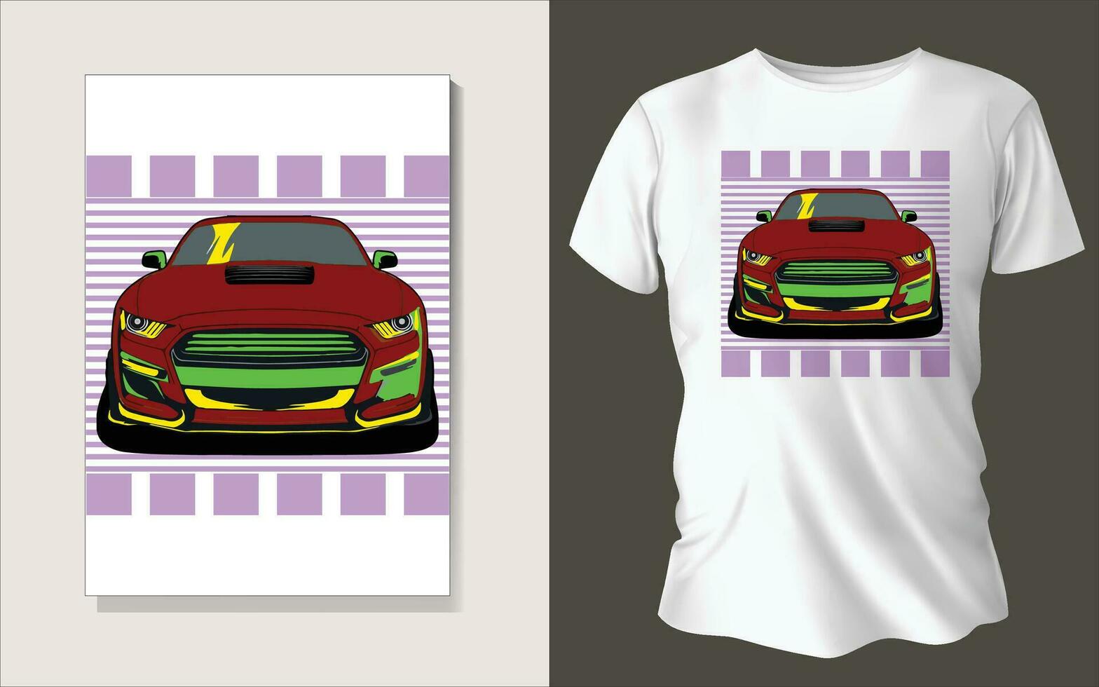 Modern tee shirt design vector