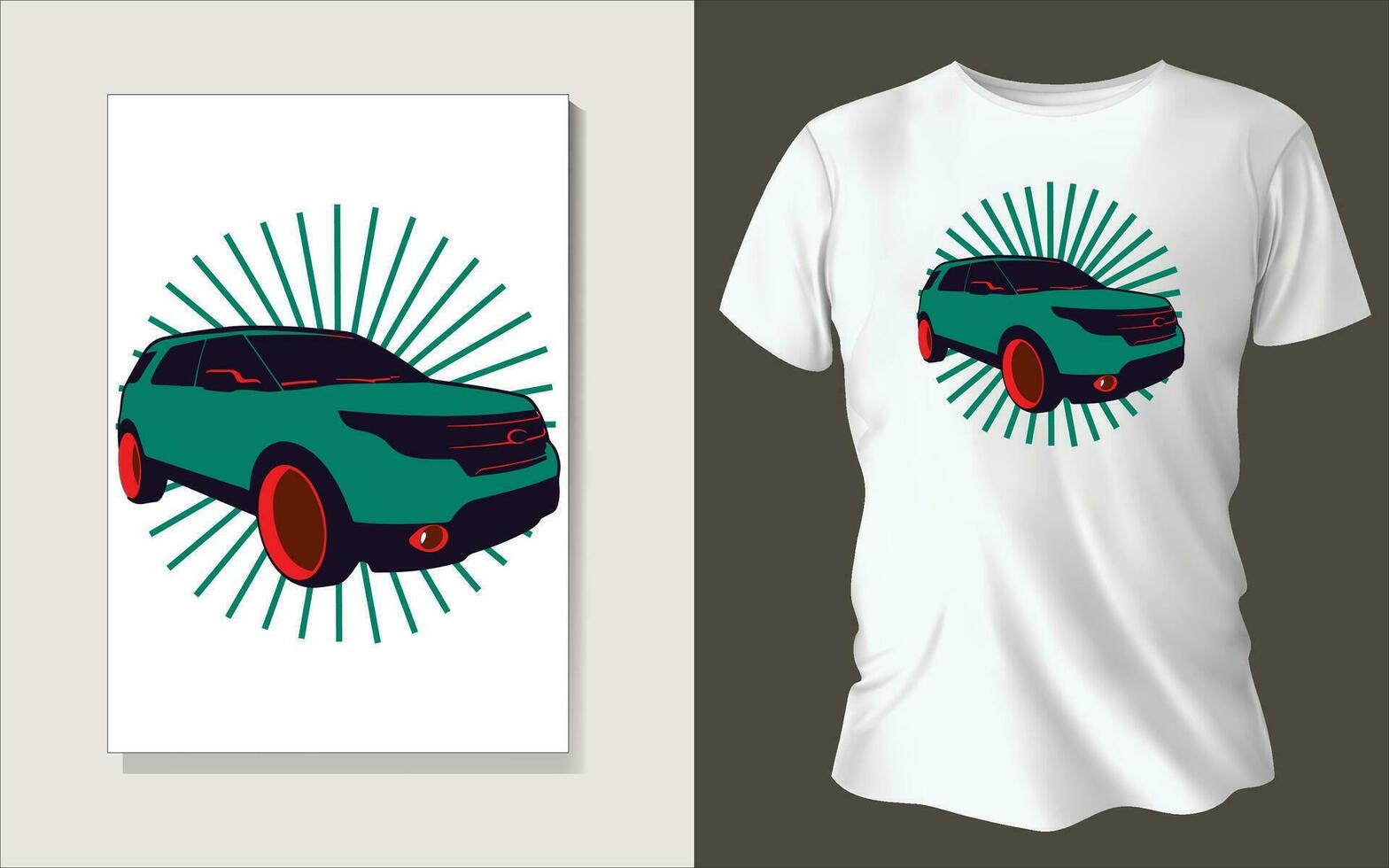 Modern tee shirt design vector