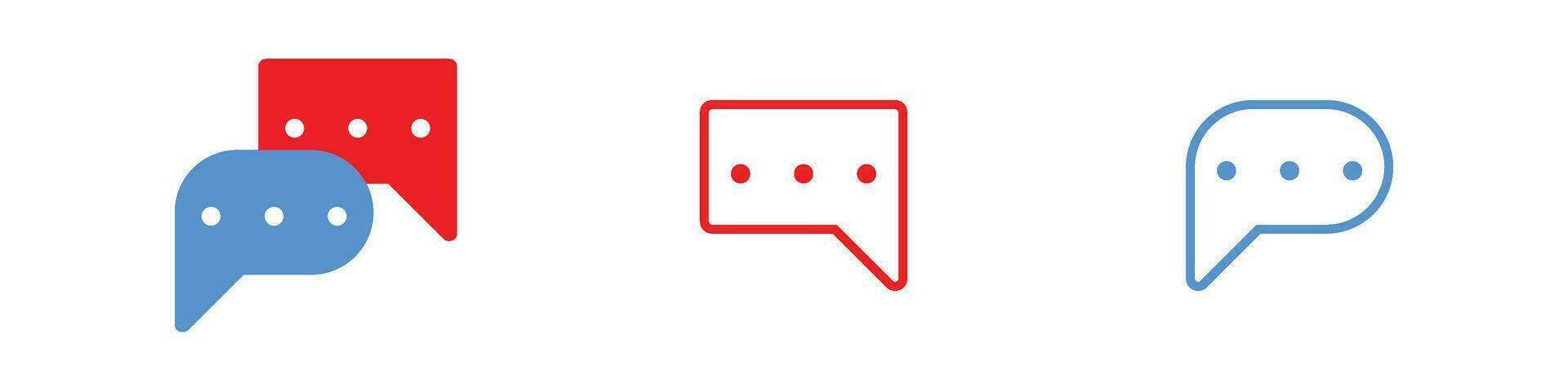 Chat Speech Icon. Vector illustration for graphic design, Web, UI, app.