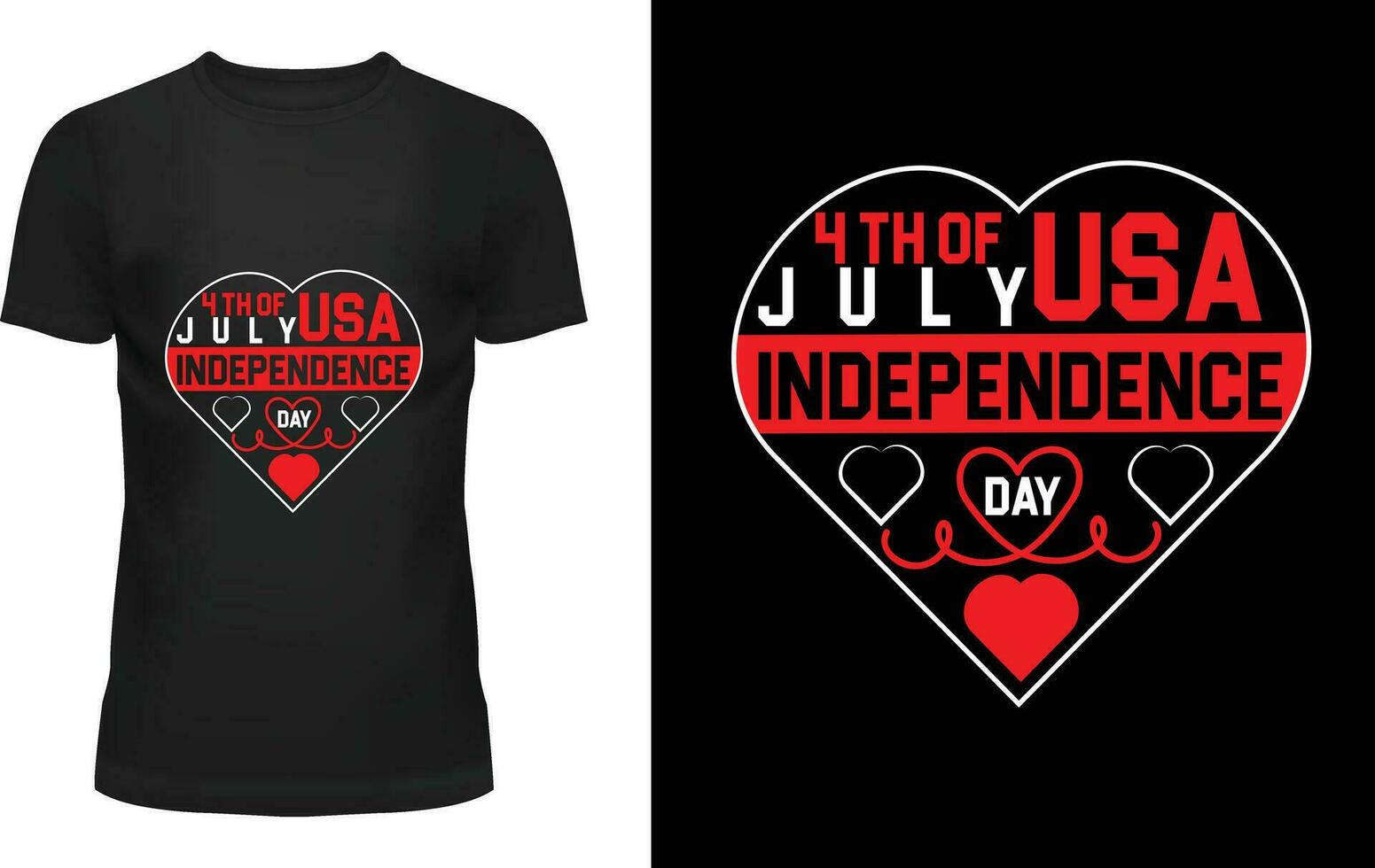 4 TH OF JULY USA INDEPENDENCE DAY T-SHIRT DESIGN vector