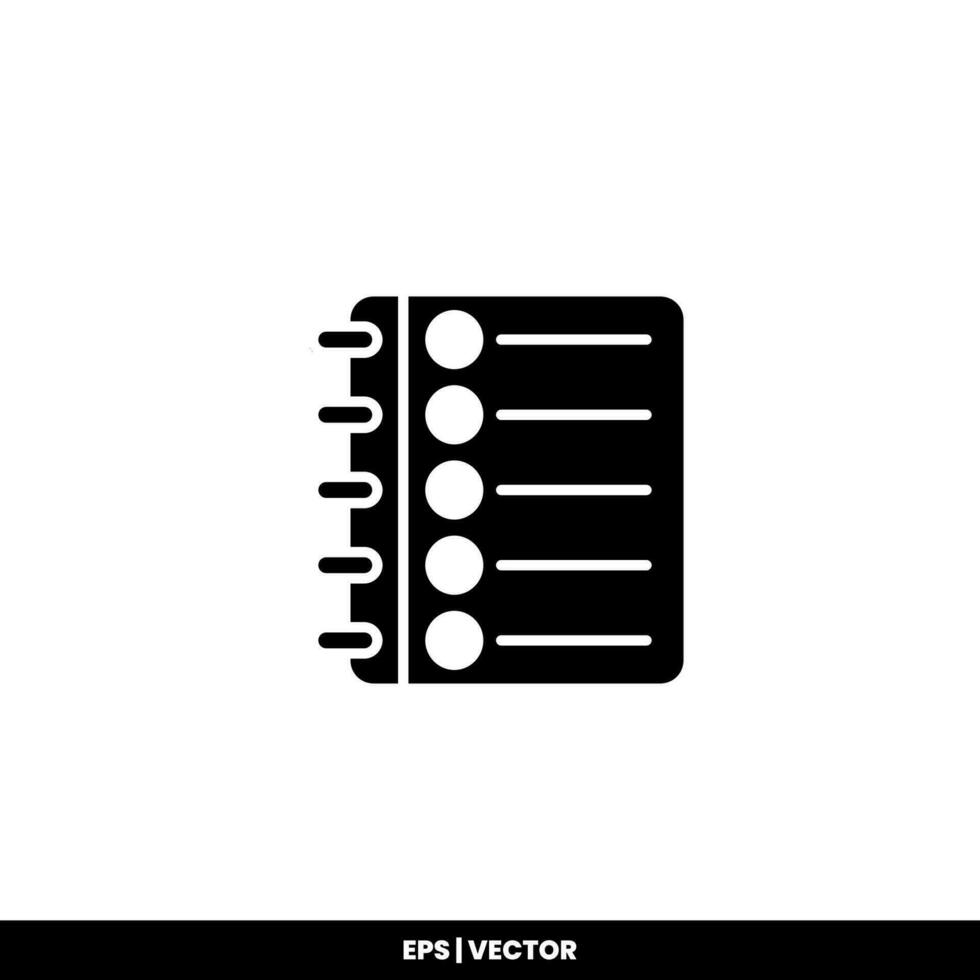 Vector icon clipboard. Task line icon symbol vector illustration