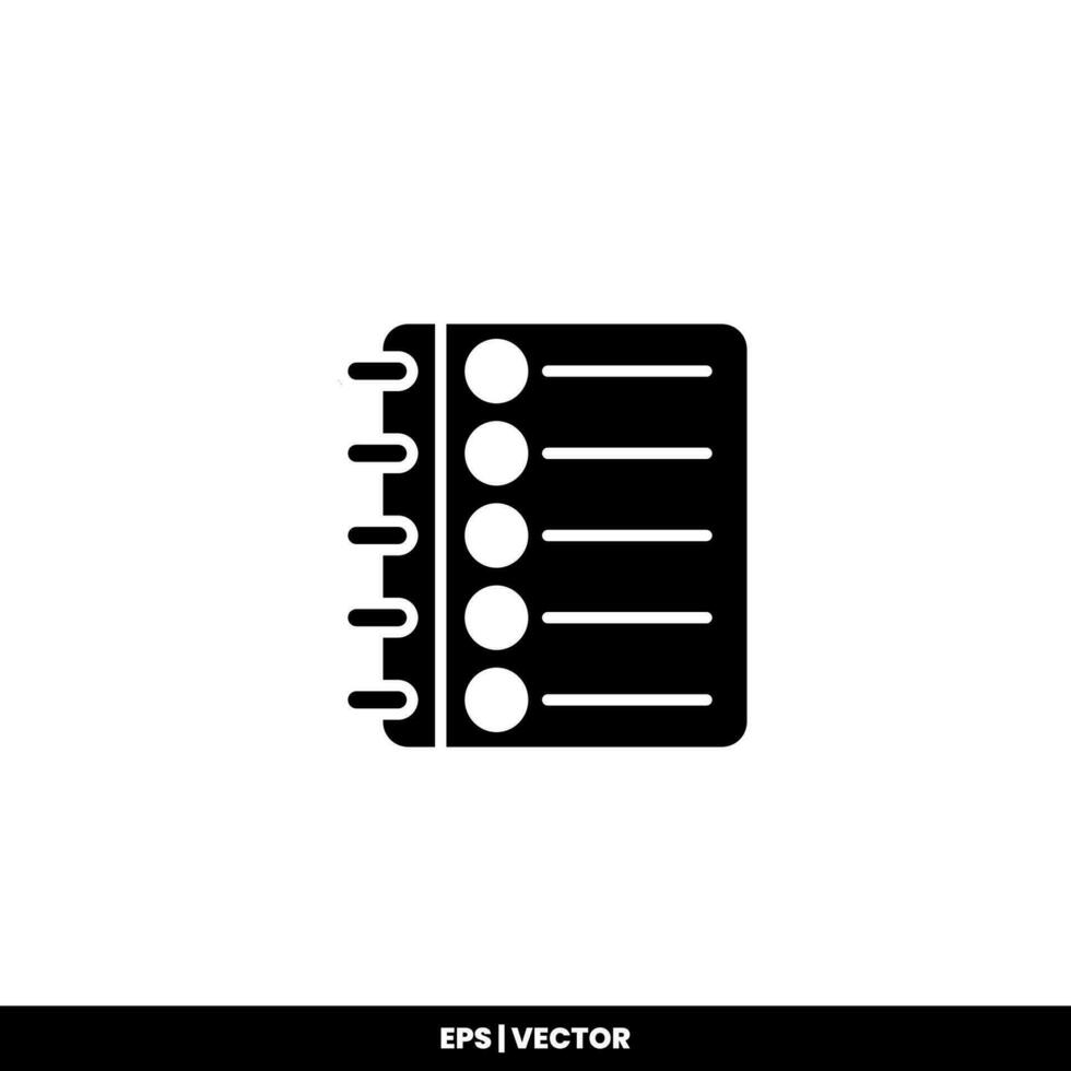 Vector icon clipboard. Task line icon symbol vector illustration