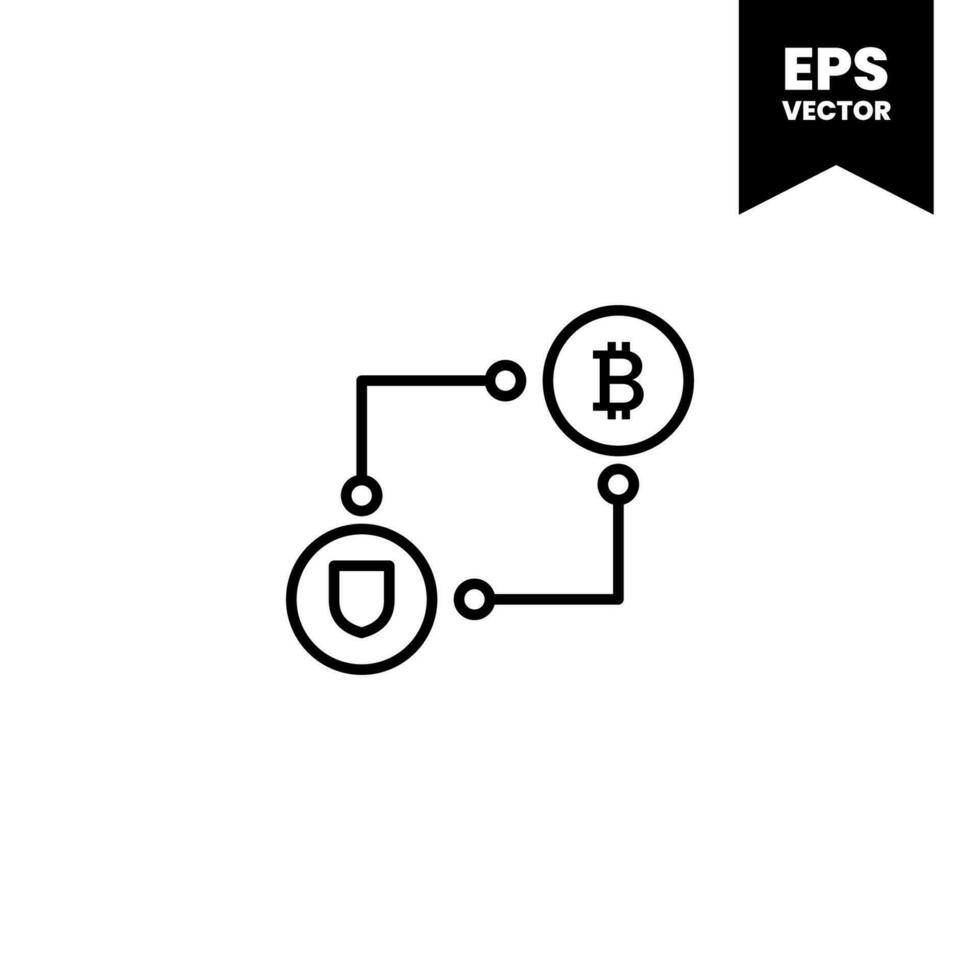 Bitcoin icon payment symbol sign. Cryptocurrency logos. simple vector. vector