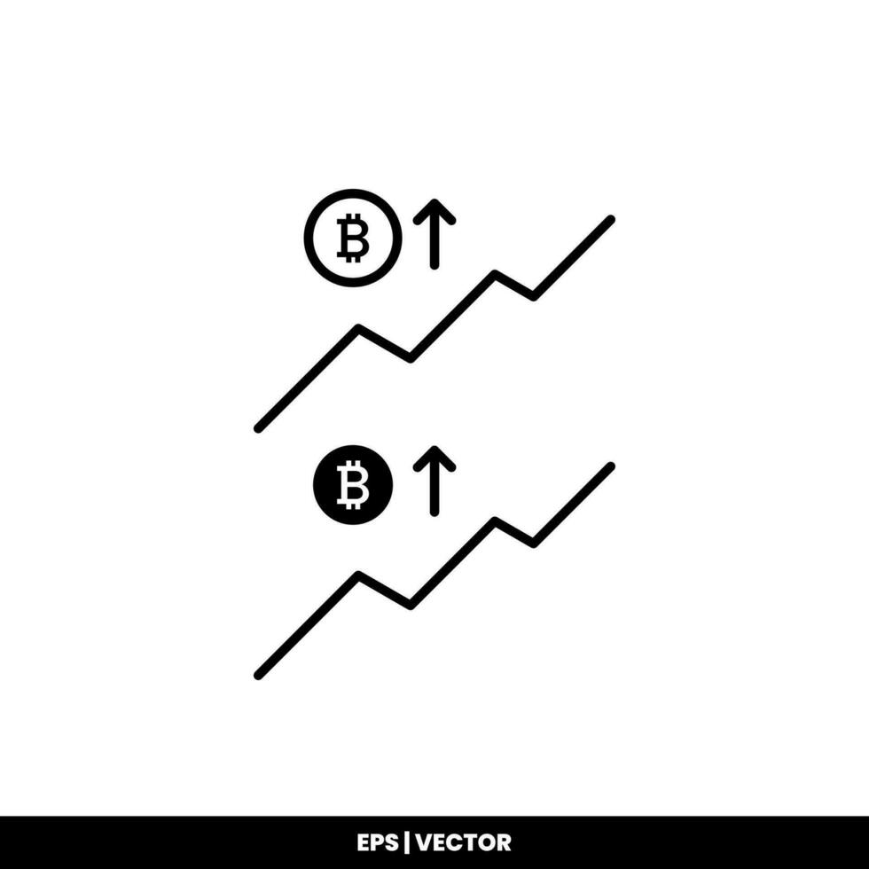 bitcoin icono pago símbolo signo. criptomoneda logotipos sencillo vector. vector