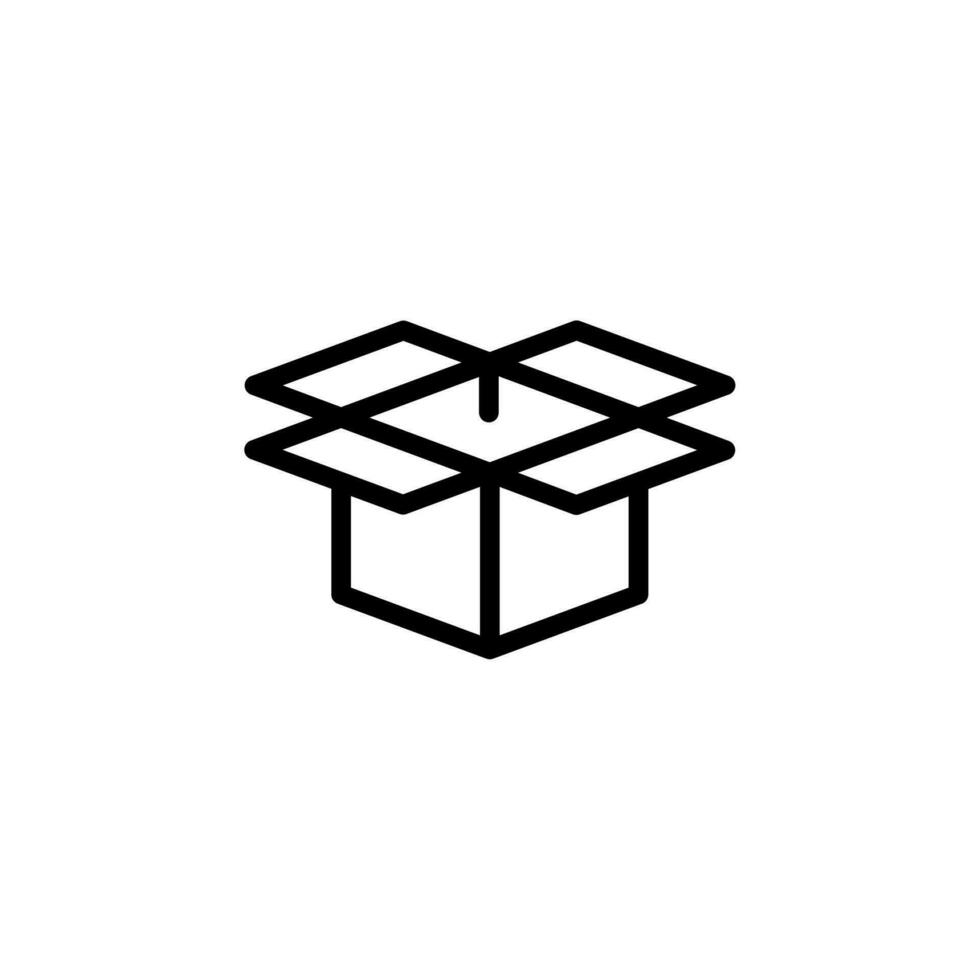 cardboard box icon simple design for all project vector