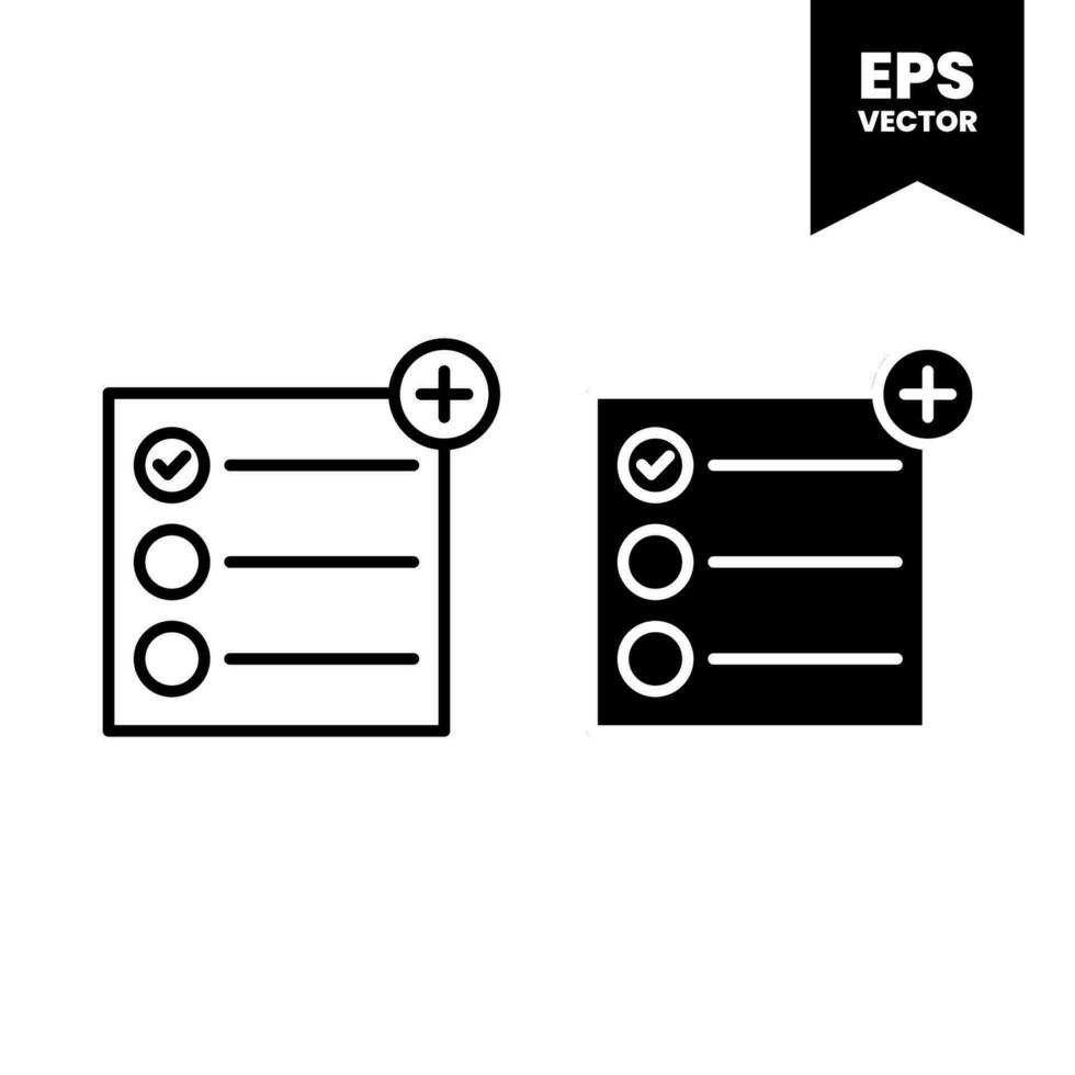 Vector icon clipboard. Task line icon symbol vector illustration