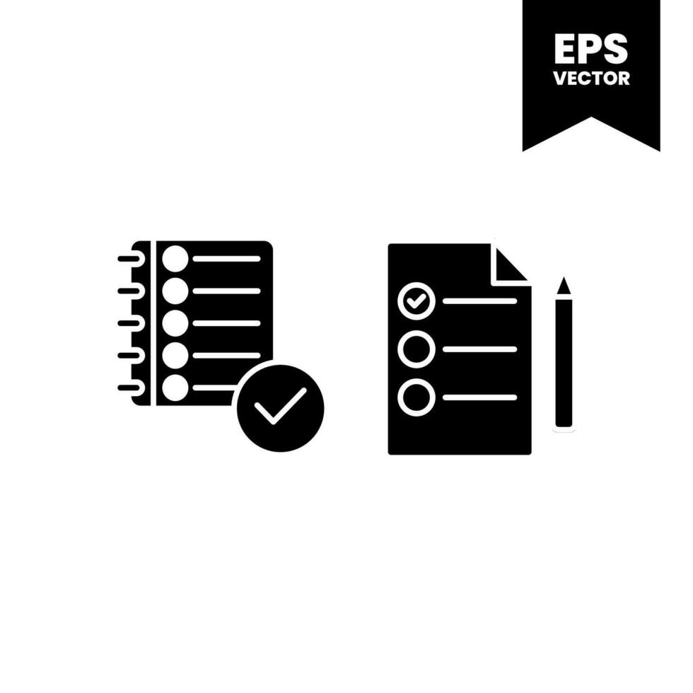 Vector icon clipboard. Task line icon symbol vector illustration