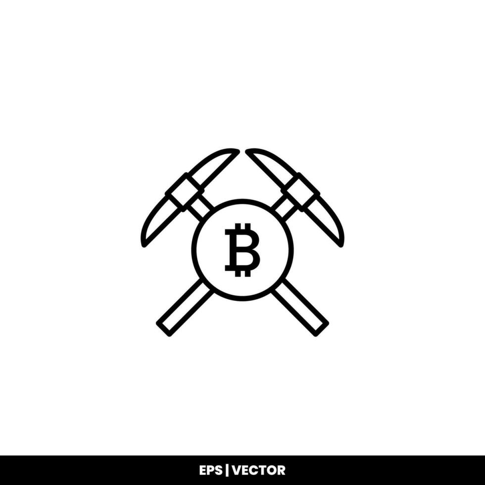 Bitcoin icon payment symbol sign. Cryptocurrency logos. simple vector. vector