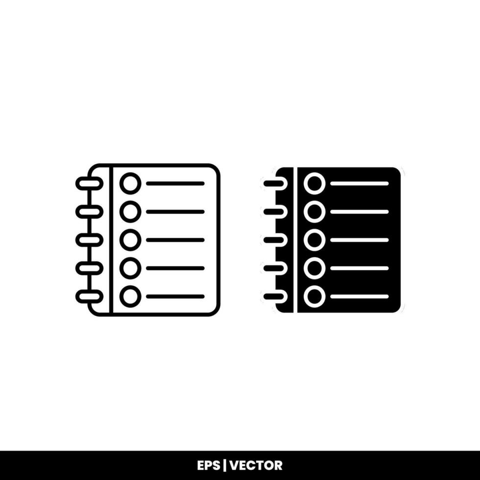Vector icon clipboard. Task line icon symbol vector illustration