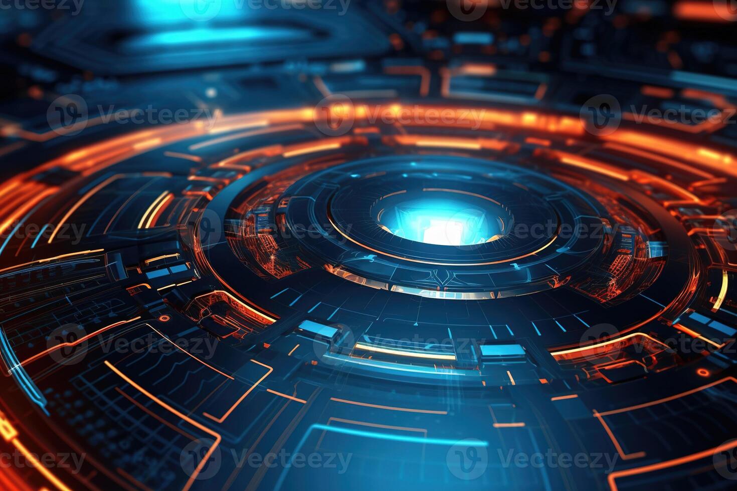 Abstract futuristic technology background. photo
