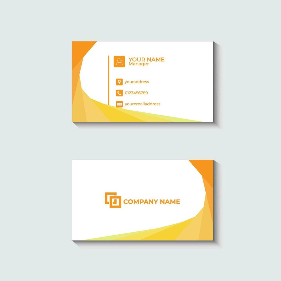 vector modern creative and minimal business card, corporate clean business card