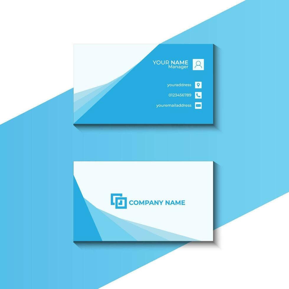 vector modern creative and minimal business card, corporate clean business card