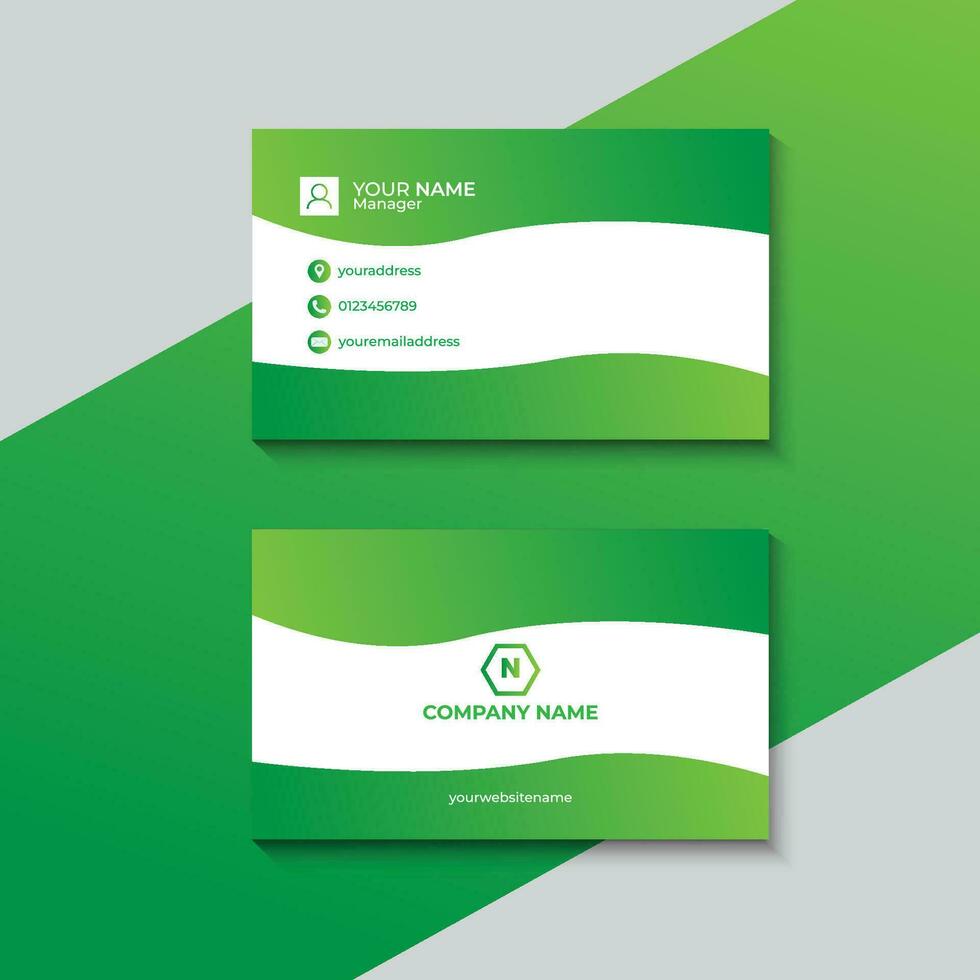 vector modern creative and minimal business card, corporate clean business card