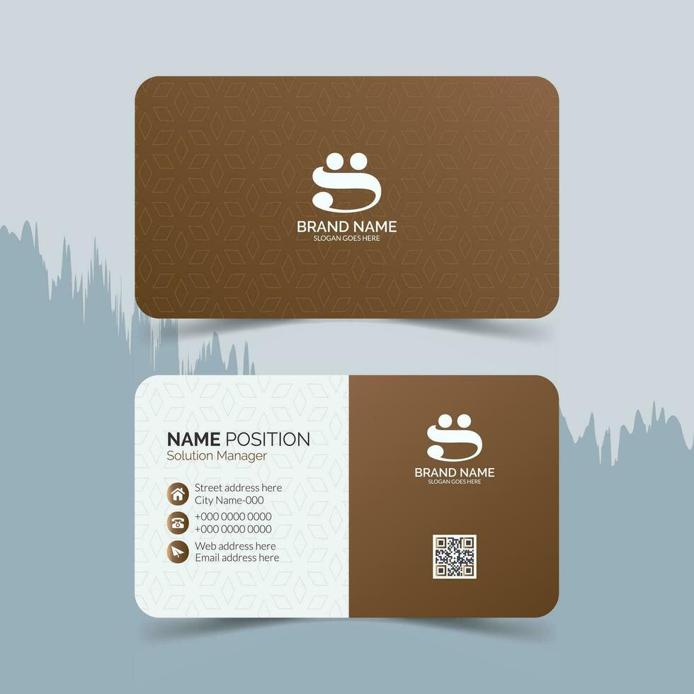 Luxury business card template design vector