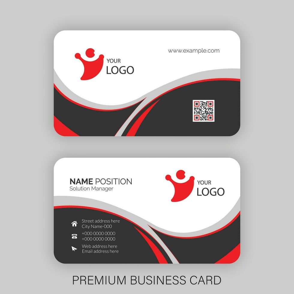 Modern business card layout vector