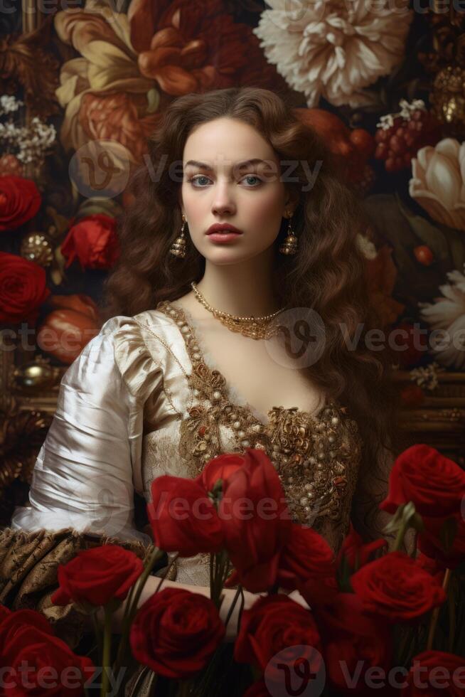 Photo portrait of a fashion women