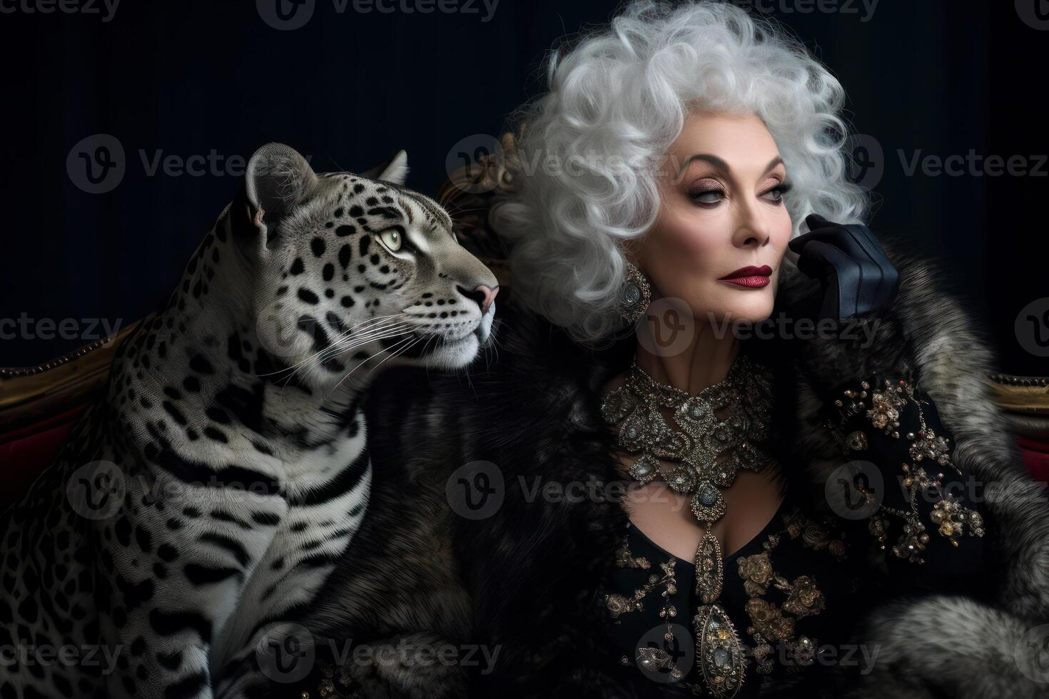 Photo portrait of a fashion women