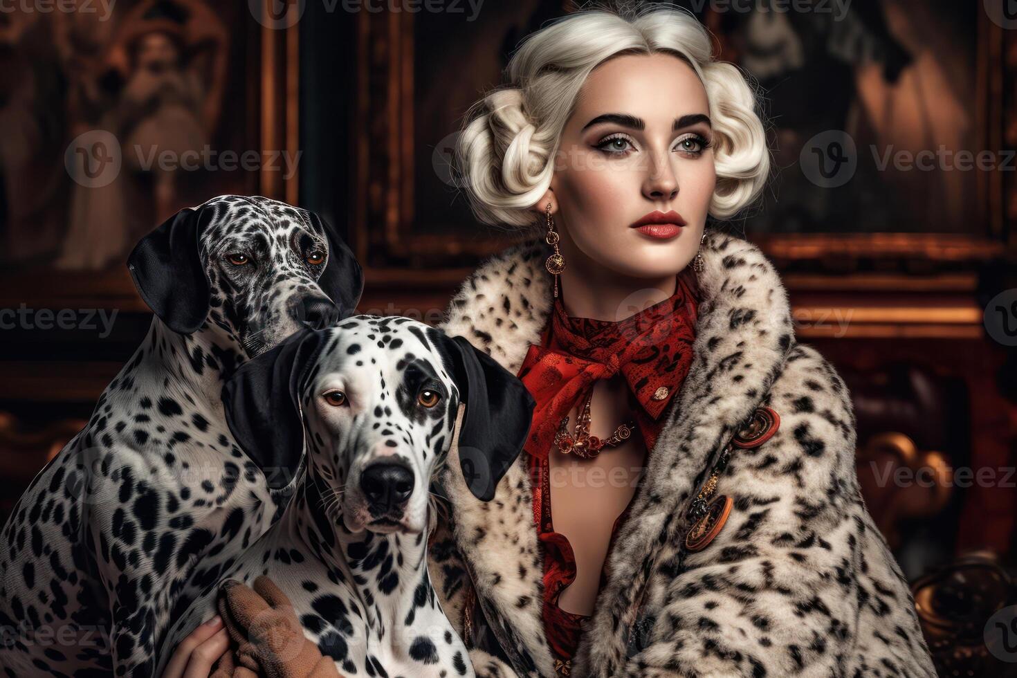 Photo portrait of a fashion women