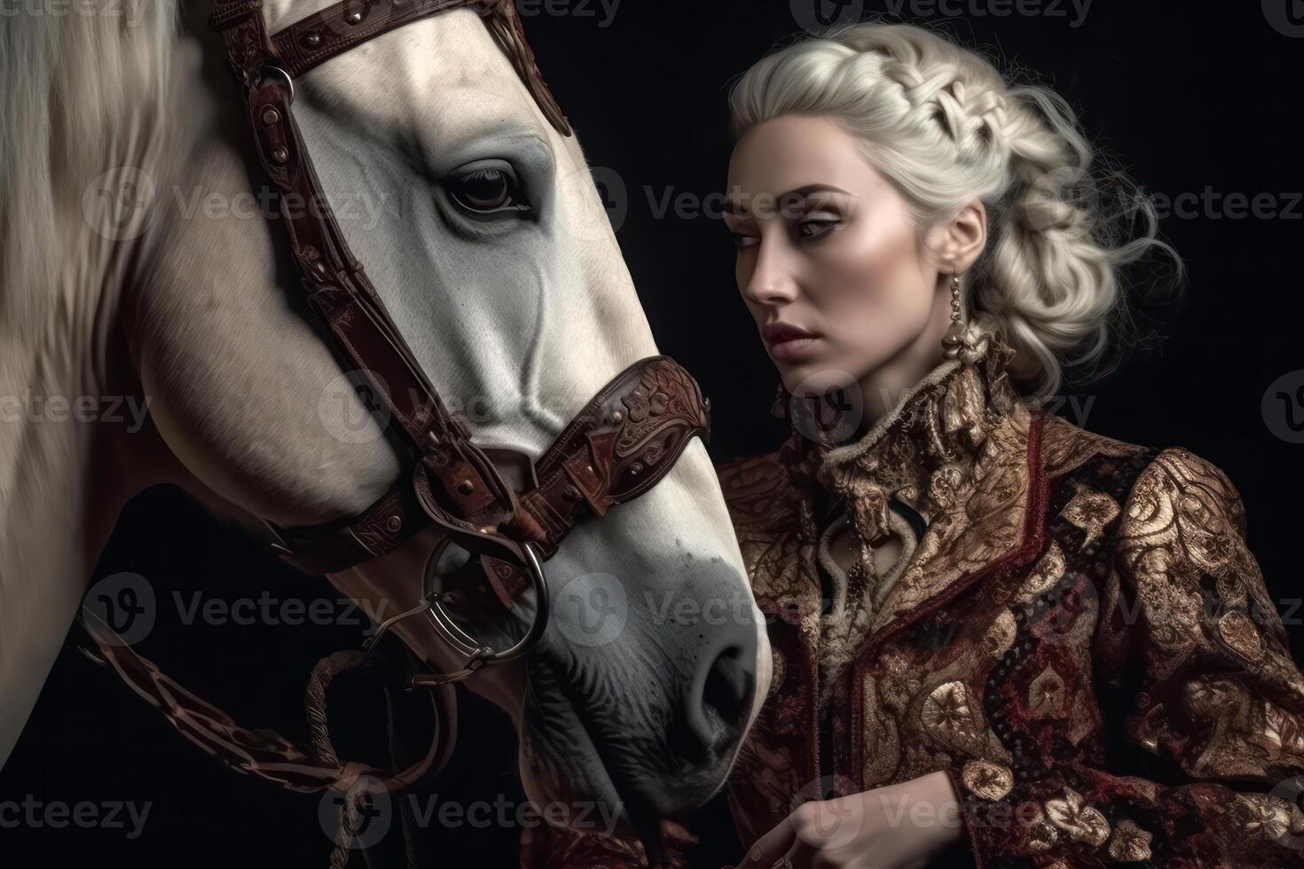 Photo portrait of a fashion women