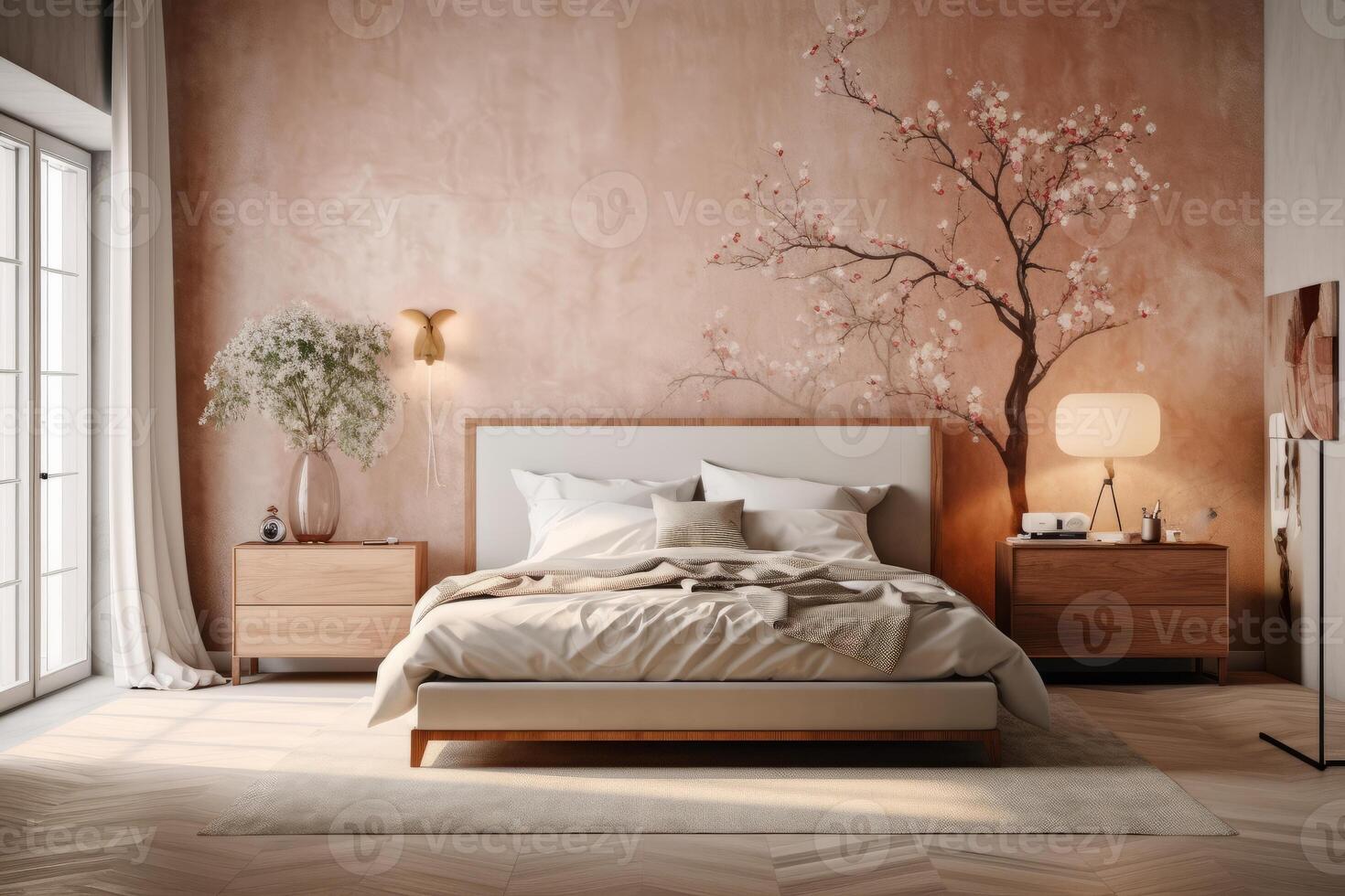 Photo of a elegant and modern bedroom