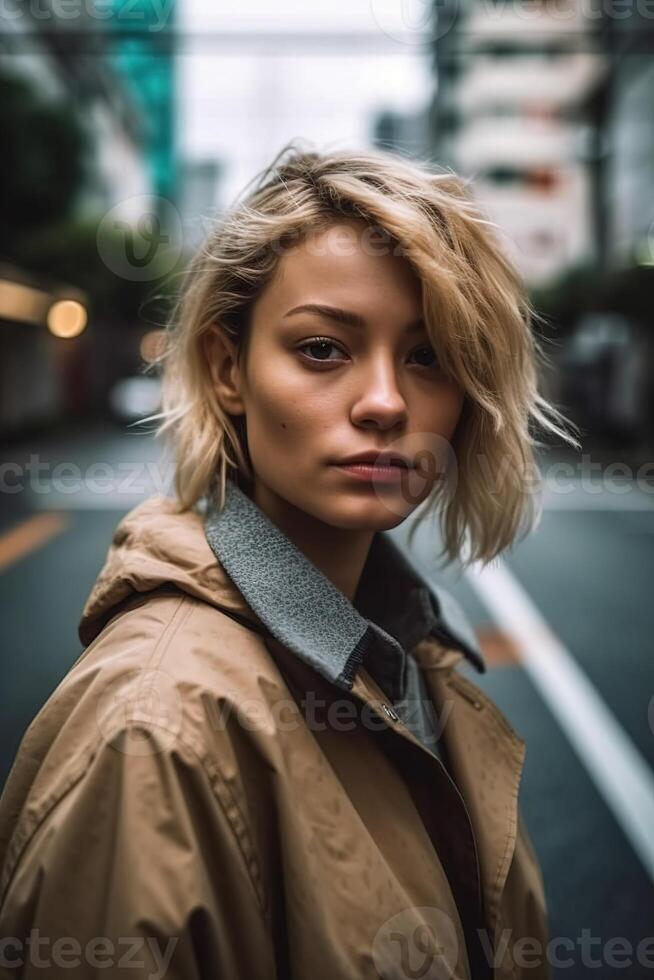 portrait of a fashion women photo