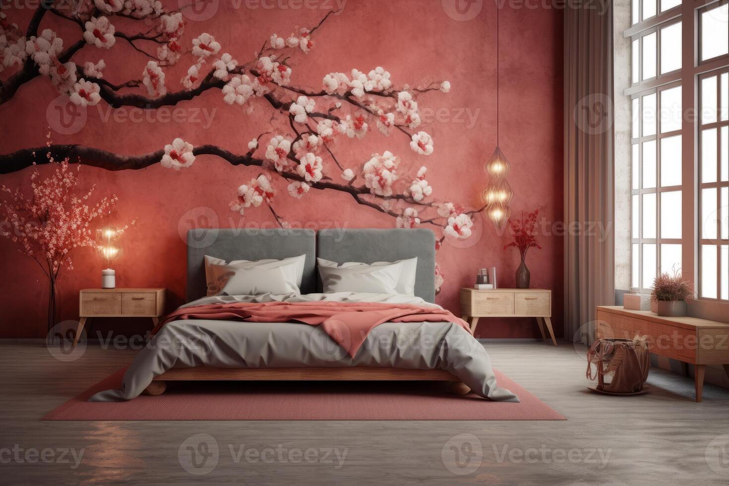 Photo of a elegant and modern bedroom