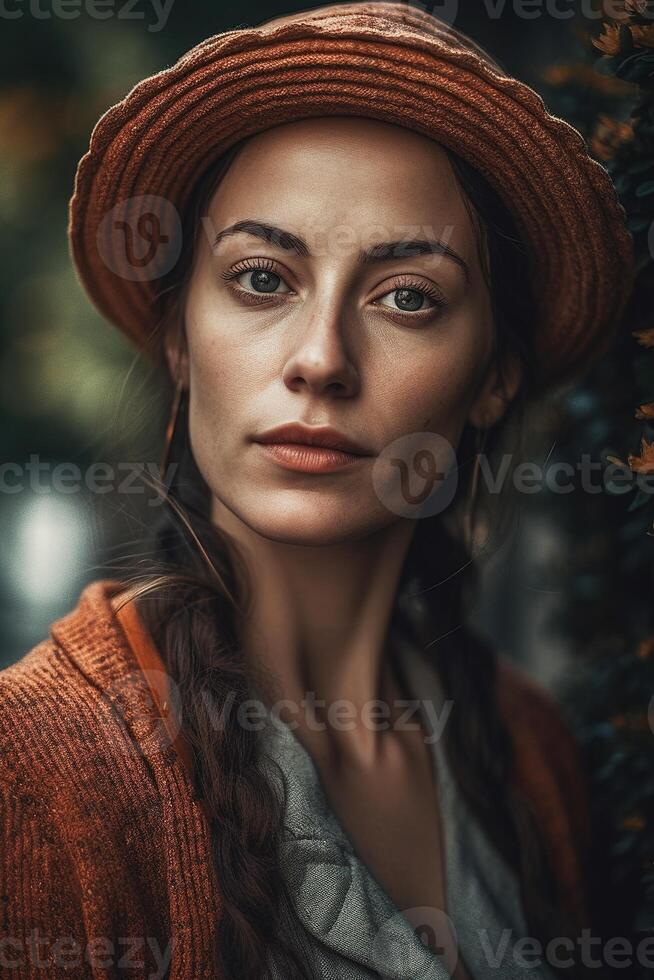 portrait of a fashion women photo