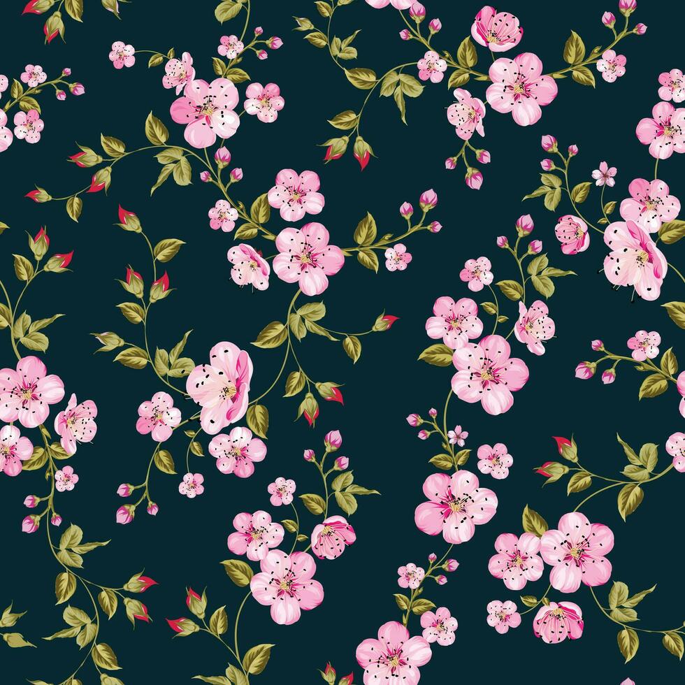 Seamless Floral Pattern in vector. vector