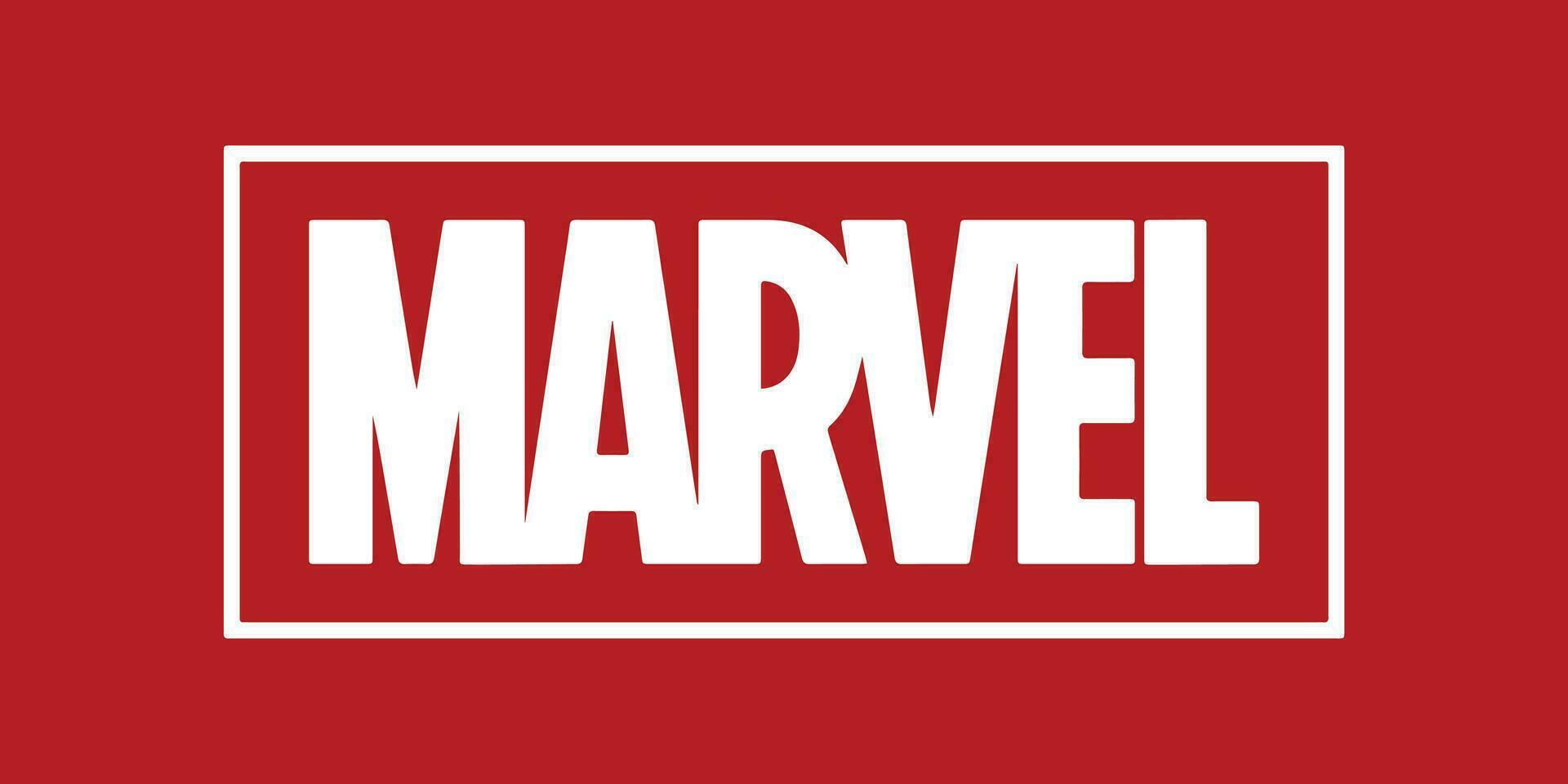 Marvel logo, red background vector