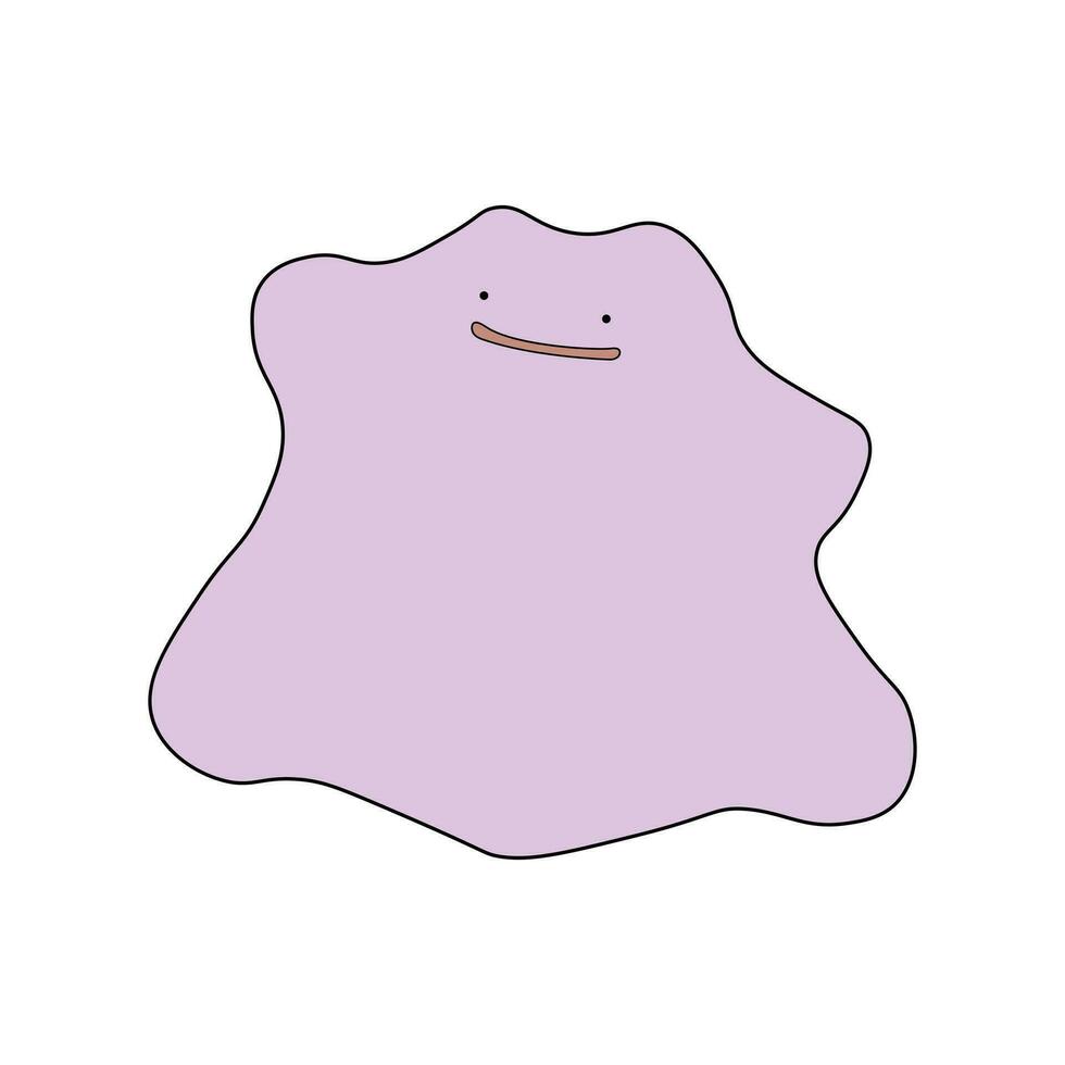 Ditto illustration, Pokemon vector