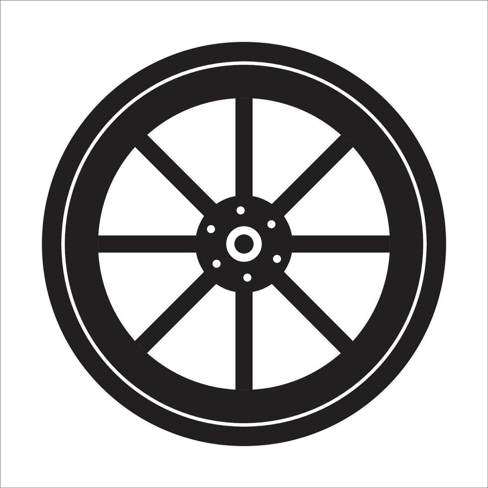 wheel icon logo vector design